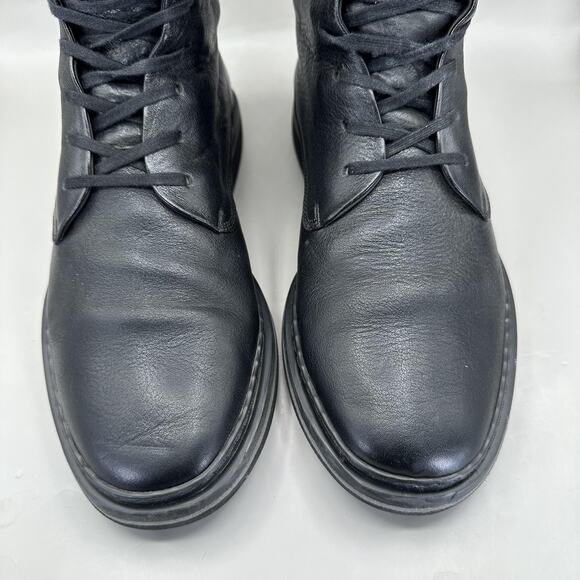 Porsche Design Chester Bennington Boots Mens Size 9/ EU 42 Black Leather Combat main image 9